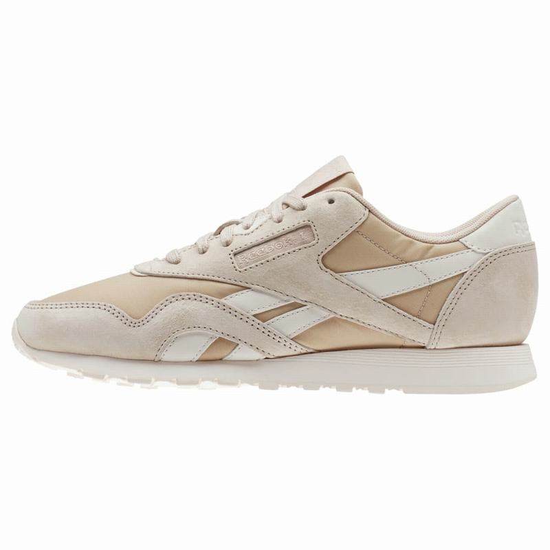 Reebok Classic Nylon Tenisky Damske - Béžové/Ruzove WB7719XQ